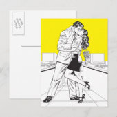 Carte Postale Superman noir et blanc 5 (Devant / Derrière)