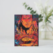 Carte Postale Superman Orange Grunge (Debout devant)