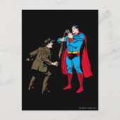 Carte Postale Superman plie une arme (Devant)