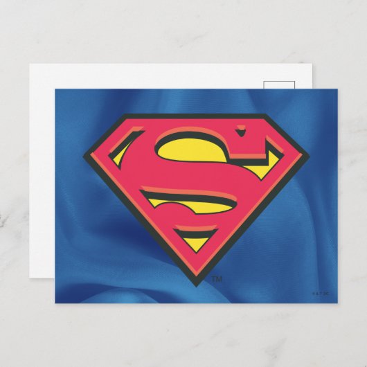 Carte Postale Superman S-Shield | Logo classique (Devant / Derrière)