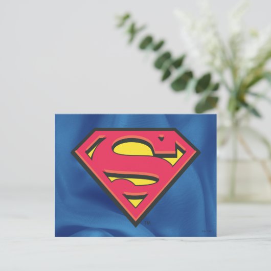 Carte Postale Superman S-Shield | Logo classique (Debout devant)