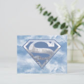 Carte Postale Superman S-Shield | Logo de la ville bleu clair (Debout devant)