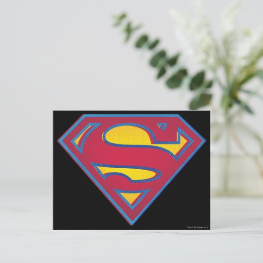 Carte Postale Superman S-Shield | Logo de points (Debout devant)