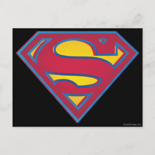 Carte Postale Superman S-Shield   Logo de points