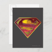Carte Postale Superman S-Shield | Logo de réflexion (Devant / Derrière)