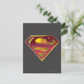 Carte Postale Superman S-Shield | Logo de réflexion (Debout devant)