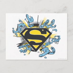 Carte Postale Superman S-Shield   Logo des chaînes