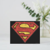 Carte Postale Superman S-Shield | Logo Grunge (Debout devant)