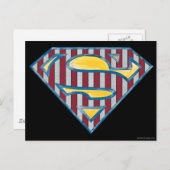 Carte Postale Superman S-Shield | Logo par répartition (Devant / Derrière)