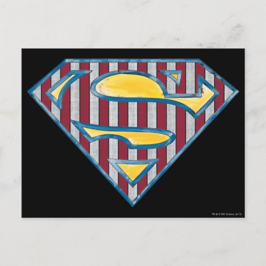 Carte Postale Superman S-Shield | Logo par répartition (Devant)