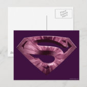 Carte Postale Superman S-Shield | Logo Rose Star Burst (Devant / Derrière)