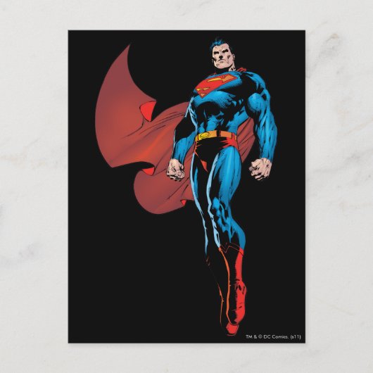Carte Postale Superman Stands Haut (Devant)
