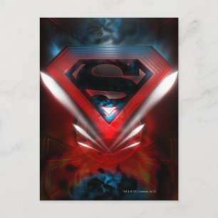 Carte Postale Superman Stylisé   Logo futuriste