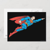 Carte Postale Superman volant à droite (Devant / Derrière)