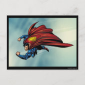 Carte Postale Superman vole avec cap (Devant)