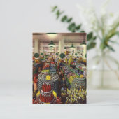 Carte Postale Supermarché d'affaires vintage, aliments et boisso (Debout devant)