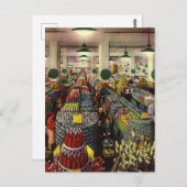 Carte Postale Supermarché d'affaires vintage, aliments et boisso (Devant / Derrière)