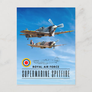 CARTE POSTALE SUPERMARINE SPITFIRE - ROYAL AIR SQUADRON