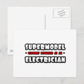 Carte Postale Supermodèle .. Électricien (Devant / Derrière)