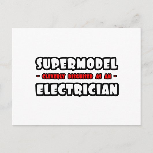 Carte Postale Supermodèle .. Électricien (Devant)