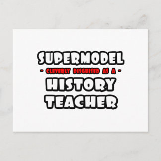 Carte Postale Supermodèle .. Professeur d'histoire