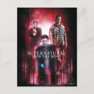 Carte Postale Supernatural Crowley, Dean et Sam