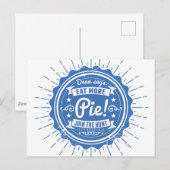 Carte Postale Supernatural "Dean dit de manger plus de tarte !" (Devant / Derrière)