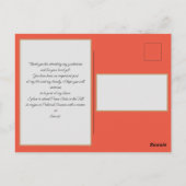 Carte Postale Superposition de script de photo tendance Merci di (Dos)