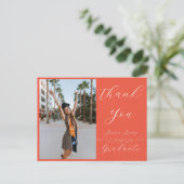 Carte Postale Superposition de script photo tendance Merci (Debout devant)