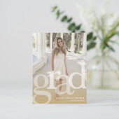 Carte Postale Superposition d'or GRAD simple N'IMPORTE QUELLE An (Debout devant)