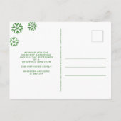 Carte Postale Superposition noire Vert Joyeux Vacances Votre Pho (Dos)