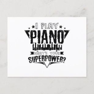 Carte Postale Superpuissance de piano