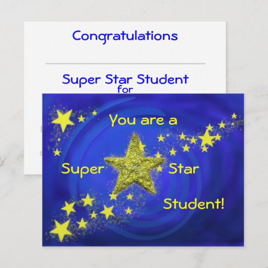 Carte Postale Superstar (Devant / Derrière)