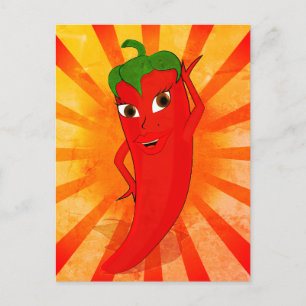 Carte Postale Superstar vintage Red Pepper