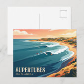Carte Postale Supertubes Afrique du Sud (Devant / Derrière)