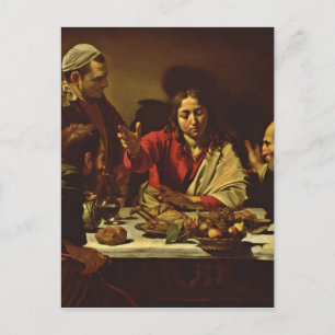 Carte Postale Supper at Emmaus with Friends