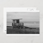 Carte Postale Support de vigile noir et blanc (Devant / Derrière)