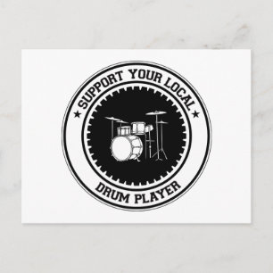 Carte Postale Support de votre lecteur de tambour local