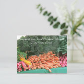 Carte postale - Support Farmers Market - Carottes (Debout devant)