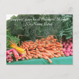 Carte postale - Support Farmers Market - Carottes