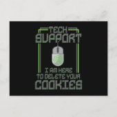 Carte Postale Support Technique Je Suis Ici Pour Vous Supprimer (Devant)