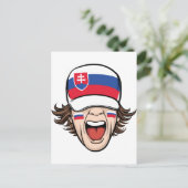 Carte Postale Supporter de sport slovaque (Debout devant)