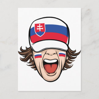 Carte Postale Supporter de sport slovaque