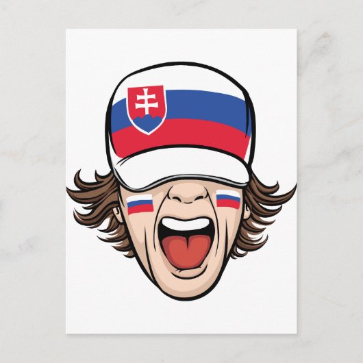 Carte Postale Supporter de sport slovaque (Devant)