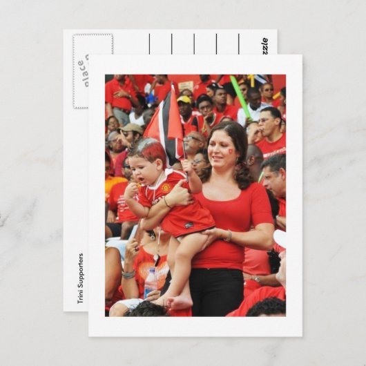 Carte Postale Supporters de Trini (Devant / Derrière)