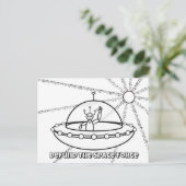 Carte Postale Supprimer le financement de la Force spatiale - UF (Debout devant)