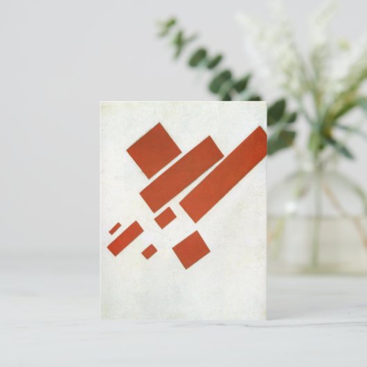 Carte Postale Suprématisme. Autoportrait à deux dimensions (Debout devant)