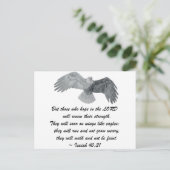 Carte Postale Sur des ailes comme des aigles - Is 40:31 (Debout devant)