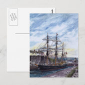 Carte postale 'Sur Elle-Même' (Devant / Derrière)