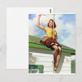 Carte Postale Sur la broche du toit (Devant / Derrière)